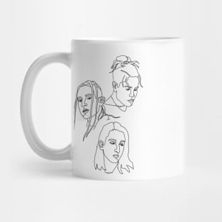 chase atlantic minimalistic line drawing Mug